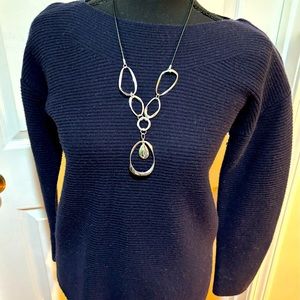 Talbots Black Ribbed Sweater, Size M